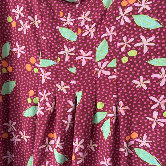 Gudrun Sjoden Floral Leaf Print Cotton Sleeveless Dress - Picture 8 of 12